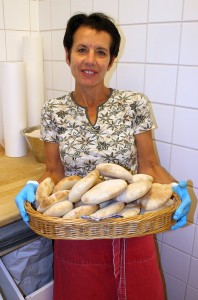 Sourdough bread in basket