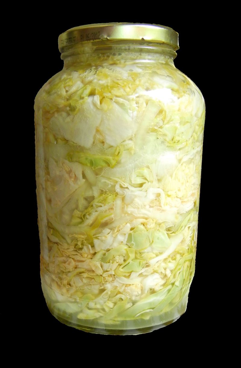 Sauerkraut in jar