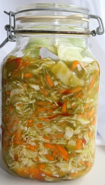 Lacto fermenting vegetables