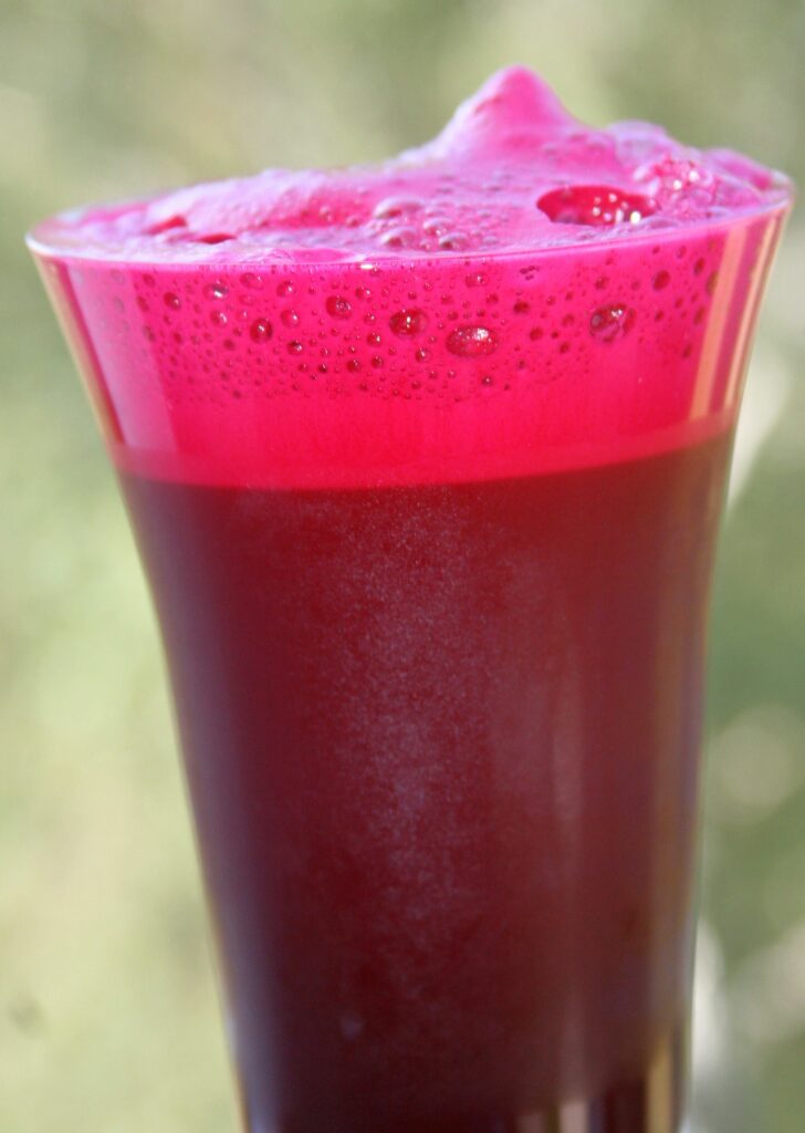 Beet juice with probiotics